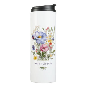 English Garden Blume Bouquet Best Mum Ever Thermosbecher