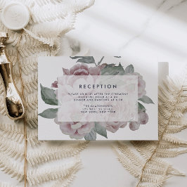 English Garden Floral Empfang Card Begleitkarte
