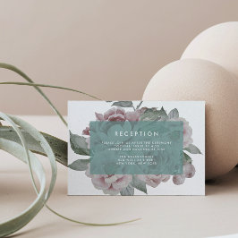 English Garden Floral Empfang Card | Jade Einladung