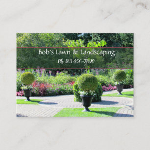 English Garden Landscaping Business Card Visitenkarte
