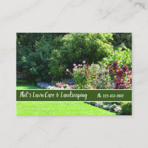 English Garden Landscaping Business Card Visitenkarte