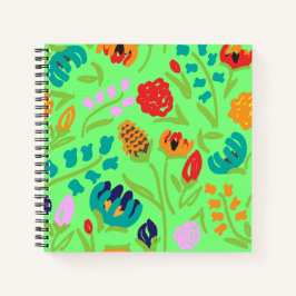 English Garden Mint Spiral Notebook Notizbuch