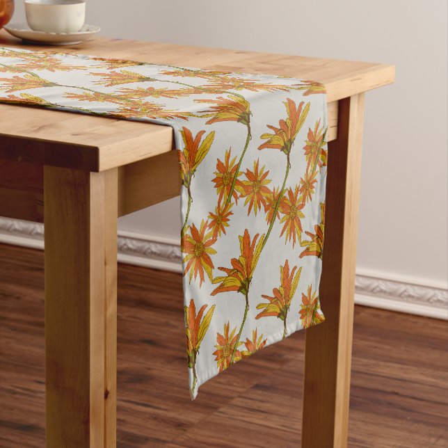 English Garden Pattern Table Runner Kurzer Tischläufer (Beispiel)