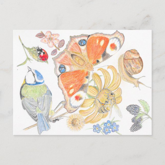 English garden postkarte (Vorderseite)