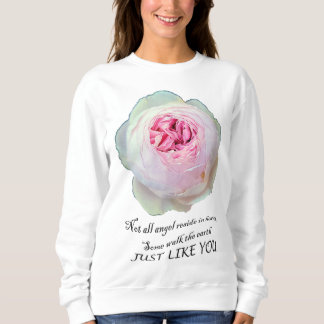 English Garden Rose Earth Angel Garening Rose Sweatshirt