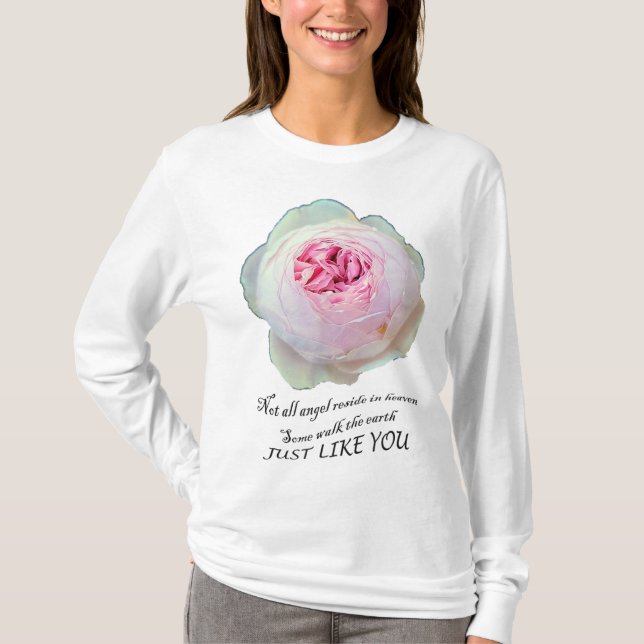 English Garden Rose Earth Angel Garening Rose T-Shirt (Vorderseite)