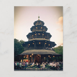 English Garden tower, Munchen Postkarte