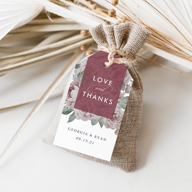 English Garden Wedding Vielen Dank Geschenkanhänger (Von Creator hochgeladen)