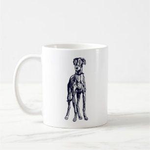 English Greyhound Breit Coffee Tasse