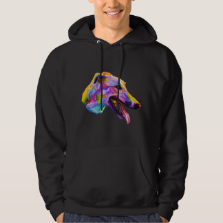 English Greyhound Colorful Pop Hoodie