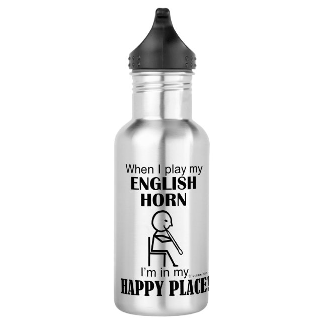 English Horn Happy Place Edelstahlflasche (Rechts)