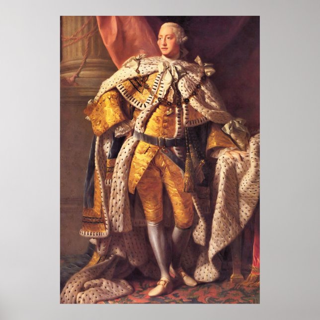 English King George III by Studio von Allan Ramsay Poster (Vorne)
