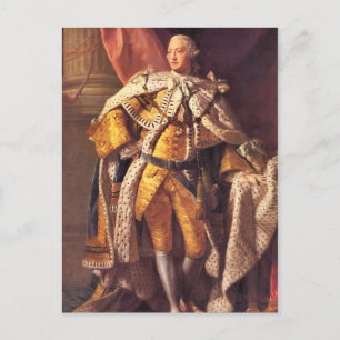 English King George III by Studio von Allan Ramsay Postkarte