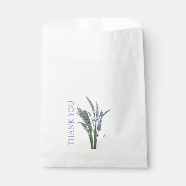 English Lavender Favor Bag Geschenktütchen (Vorderseite)