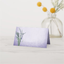 English Lavender Wedding Folded Platzkarte