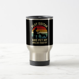 English Ma Lover Guitarist Pet Dog Owner Reisebecher