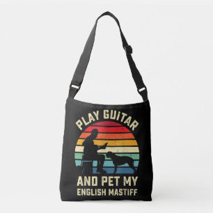 English Ma Lover Guitarist Pet Dog Owner Tragetaschen Mit Langen Trägern