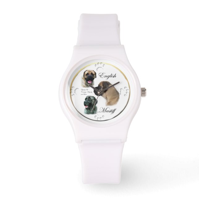 English Mastiff Art Armbanduhr (Vorderseite)