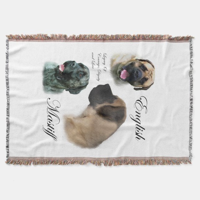 English Mastiff Art Decke (Vorderseite)