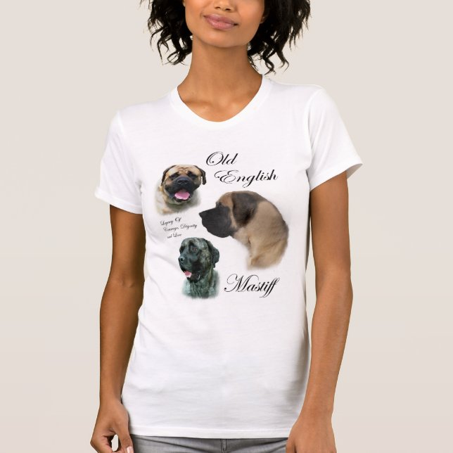 English Mastiff Art Geschenke T-Shirt (Vorderseite)