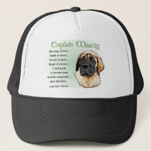 English Mastiff Art Geschenke Truckerkappe