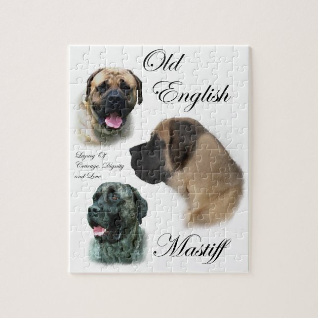 English Mastiff Art Puzzle (Vertikal)