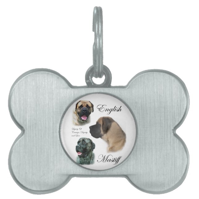 English Mastiff Art Tiermarke (Vorderseite)