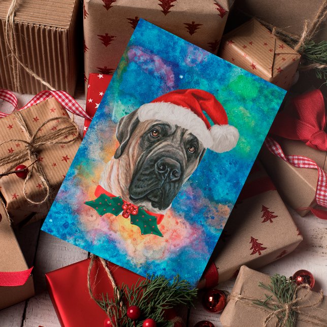 English Mastiff Breed Dog Weihnachten (Von Creator hochgeladen)