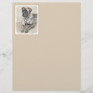 English Mastiff (Brindle) Malerei - Dog Art