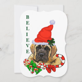 English Mastiff Christmas Feiertagskarte