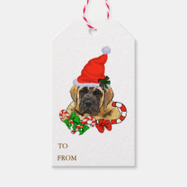English Mastiff Christmas Geschenke Geschenkanhänger
