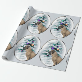 English Mastiff Christmas Geschenkpapier
