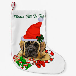 English Mastiff Christmas Kleiner Weihnachtsstrumpf
