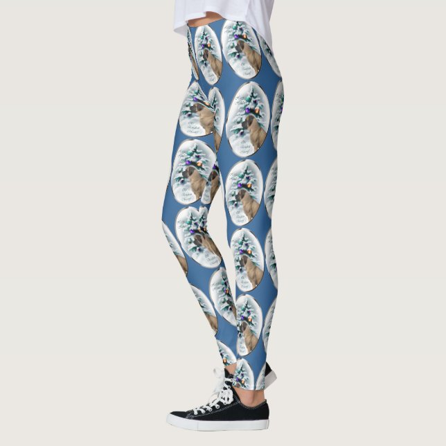 English Mastiff Christmas Leggings (Links)