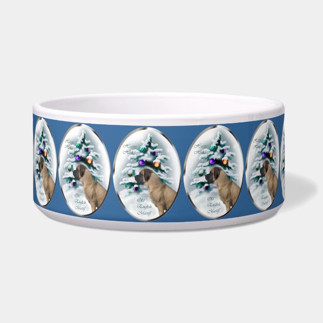 English Mastiff Christmas Napf (Vorderseite)