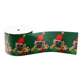 English Mastiff Christmas Ripsband