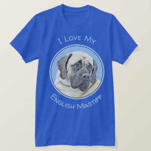 English Mastiff (Fawn) Malerei - Original Dog Art T-Shirt