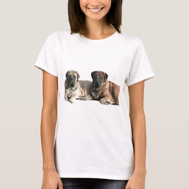 English Mastiff Freunde T-Shirt (Vorderseite)