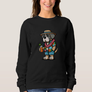 English Mastiff Hawaii Dog Funny Summer Sweatshirt