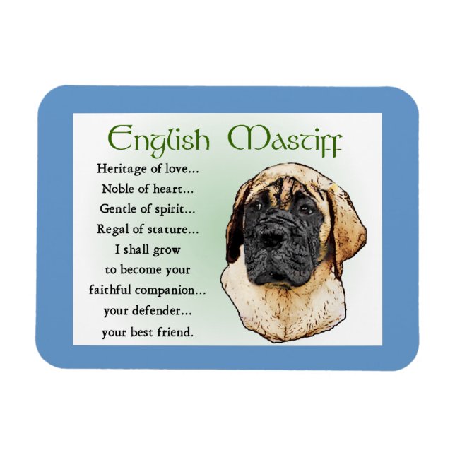 English Mastiff Heritage of Liebe Magnet (Horizontal)