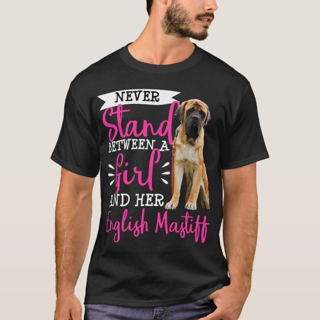 English Mastiff Hund Mama Besitzer Funny Geschenk T-Shirt (Vorderseite)