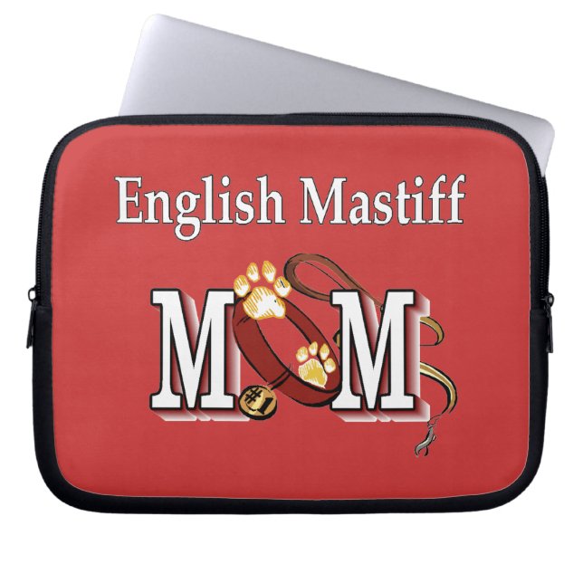 English Mastiff Mama Geschenke Laptopschutzhülle (Vorderseite)