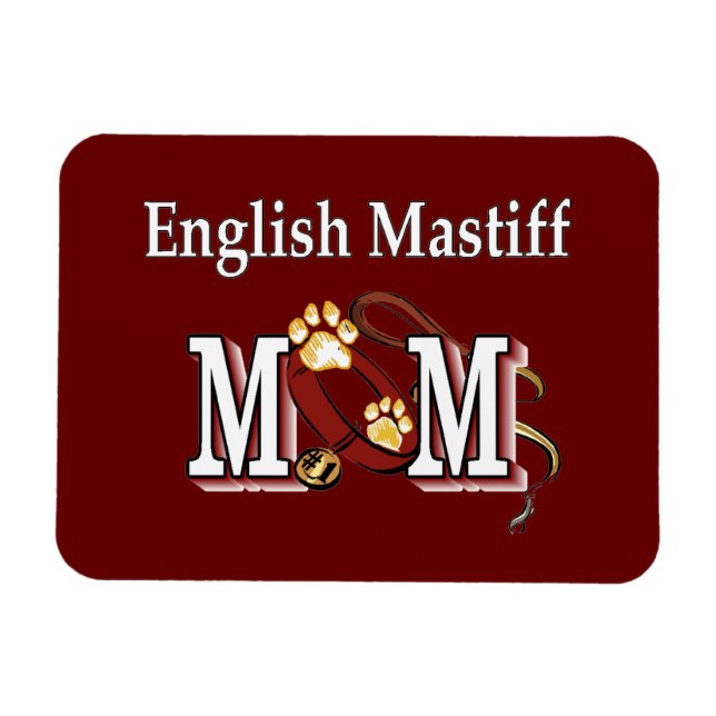 English Mastiff Mama Geschenke Magnet (Horizontal)