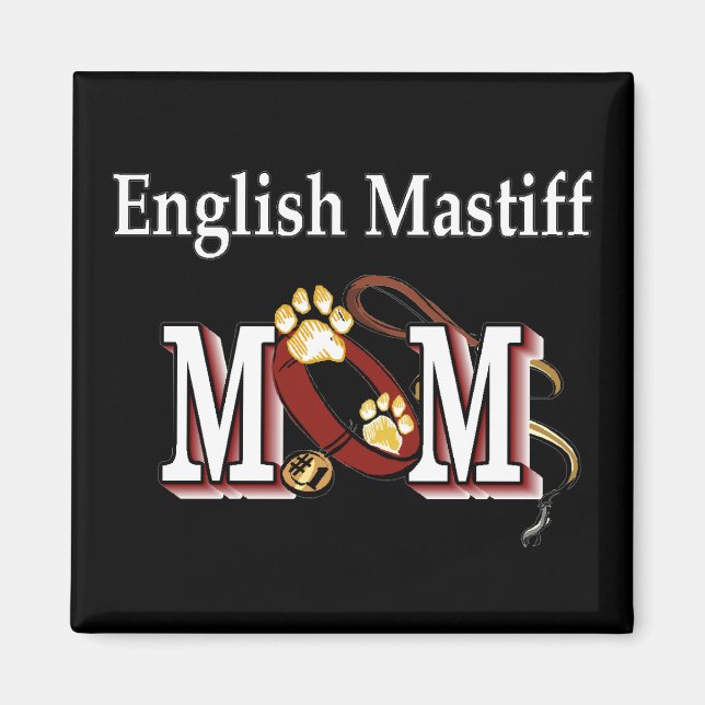English Mastiff Mama Geschenke Magnet (Vorne)