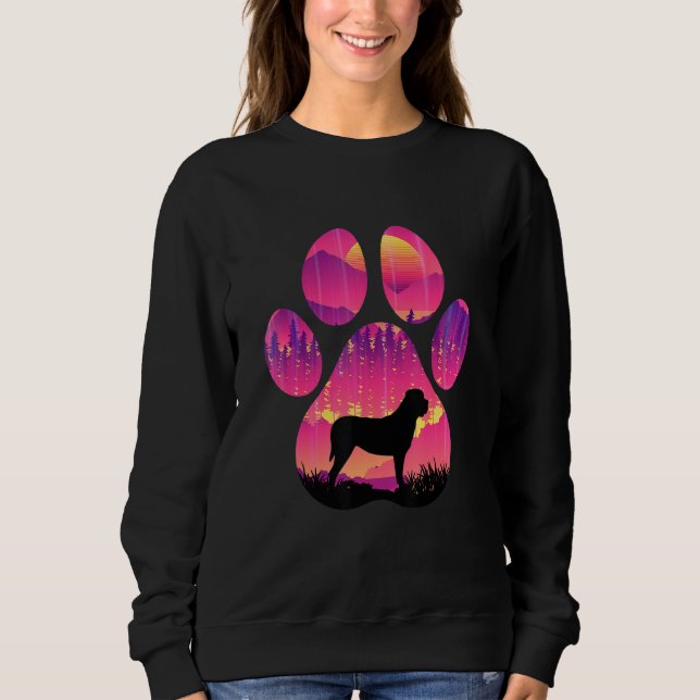 English Mastiff Paw Mom Dad Dog  Women Men Sweatshirt (Vorderseite)