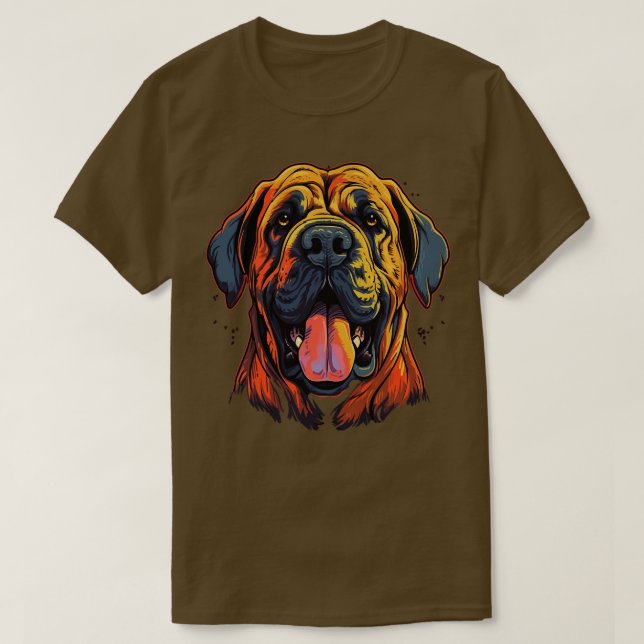 English Mastiff Smiling T-Shirt (Design vorne)