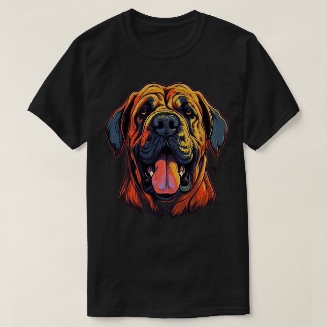 English Mastiff Smiling T-Shirt (Design vorne)