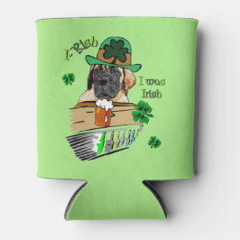 English Mastiff St Patricks Day Geschenke Dosenkühler