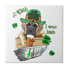 English Mastiff St Patricks Fliese