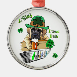 English Mastiff St Patricks Ornament Aus Metall